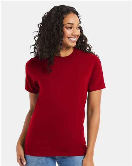 Hanes Beefy-T® T-Shirt - Deep Red - Hanes 5180 Hanes Deep Red S