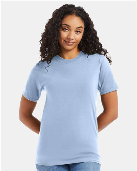 Hanes Beefy-T® T-Shirt - Light Blue - Hanes 5180 Hanes Light Blue S