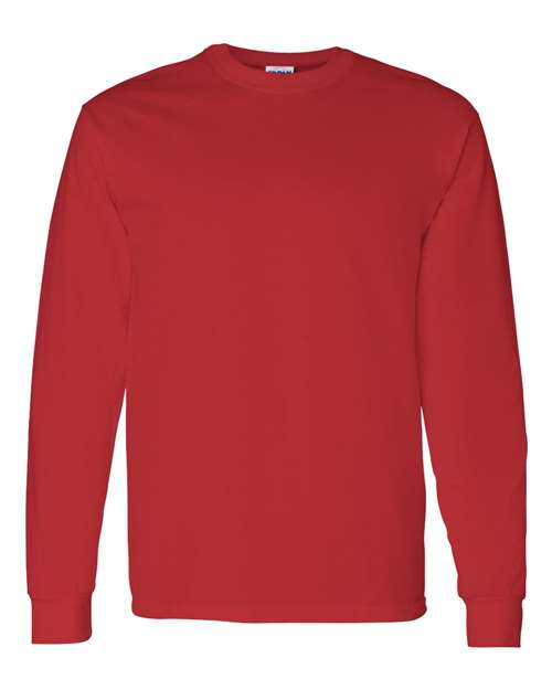 Gildan Heavy Cotton™ Long Sleeve T-Shirt - Red - Gildan 5400 Gildan Red S