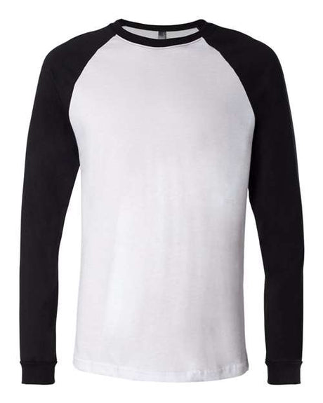 Bella + Canvas 3000 Men's Long Sleeve Jersey Baseball Tee