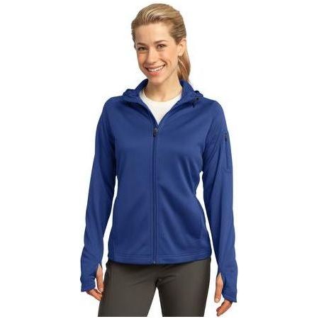 Ladies Tech Fleece Full-Zip Hooded Jacket Activewear DRI-EQUIP X-Small True Royal