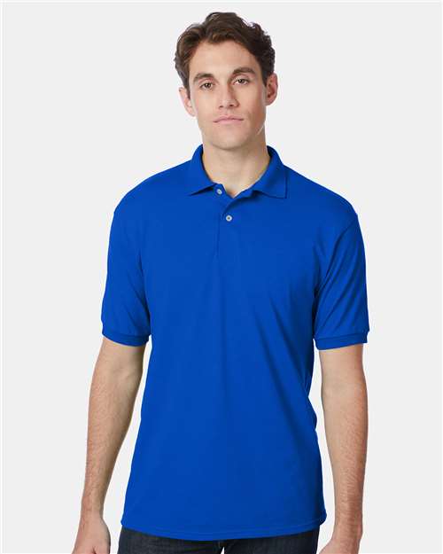 Hanes Ecosmart® Jersey Polo - Deep Royal - Hanes 054X