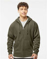 Independent Trading Co. IND4000Z Unisex Heavyweight Full-Zip Hooded Sweatshirt | Wholesale Heavyweight Zip Hoodie