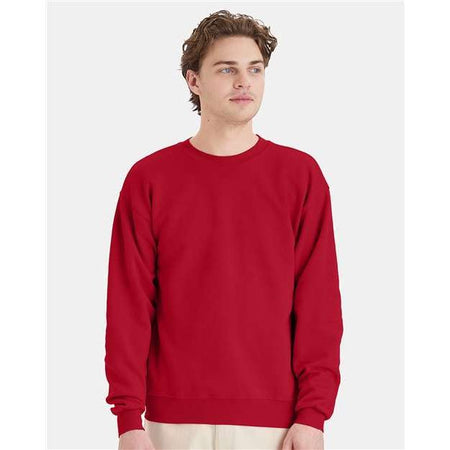 Hanes Ecosmart® Crewneck Sweatshirt - Deep Red - Hanes P160 Hanes