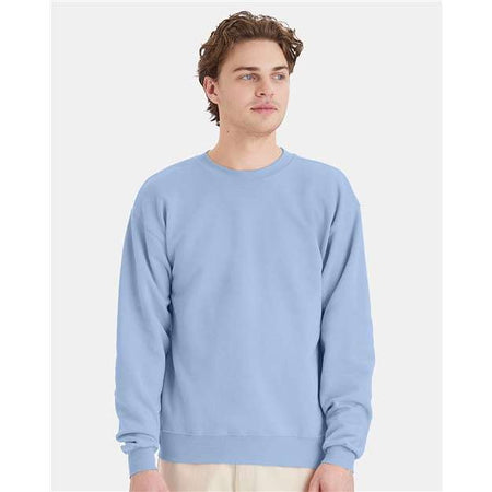 Hanes Ecosmart® Crewneck Sweatshirt - Light Blue - Hanes P160 Hanes