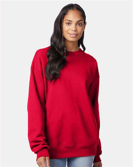 Hanes Ultimate Cotton® Crewneck Sweatshirt - Deep Red - Hanes F260 Hanes