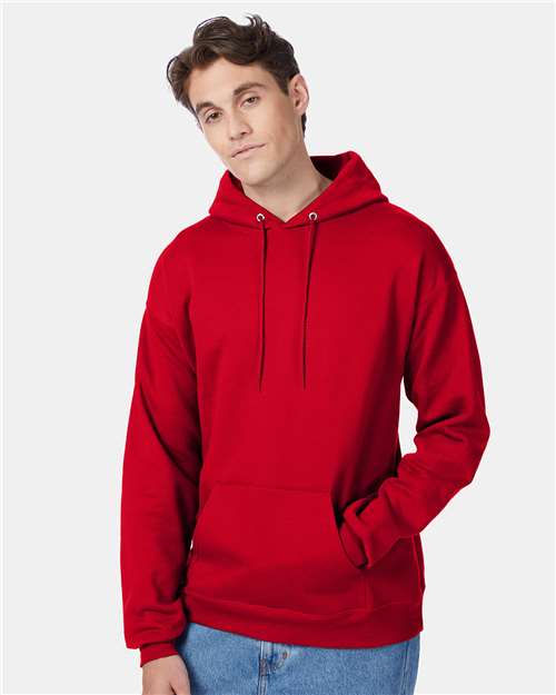 Hanes Ecosmart® Hooded Sweatshirt - Deep Red - Hanes P170