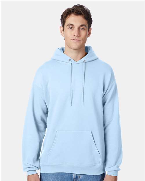 Hanes Ecosmart® Hooded Sweatshirt - Light Blue - Hanes P170 Hanes Light Blue S