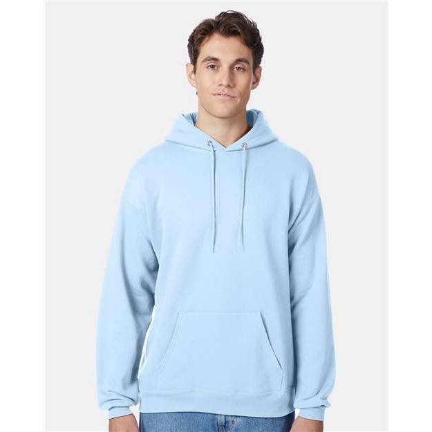 Hanes Ecosmart® Hooded Sweatshirt - Light Blue - Hanes P170 Hanes