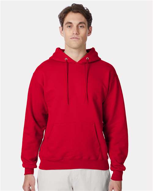 Hanes Ultimate Cotton® Hooded Sweatshirt - Deep Red - Hanes F170 Hanes Deep Red S