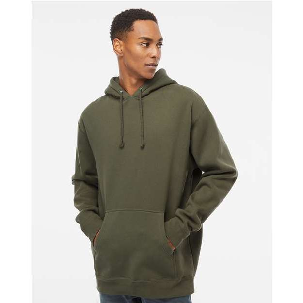 Independent Trading Co. Heavyweight Hooded Sweatshirt - Army - Independent Trading Co. IND4000 Independent Trading Co. Army XS