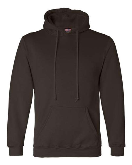 Bayside USA-Made Hooded Sweatshirt - Chocolate - Bayside 960 Bayside Chocolate S