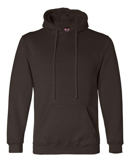 Bayside USA-Made Hooded Sweatshirt - Chocolate - Bayside 960 Bayside Chocolate S