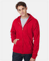 Hanes P180 Unisex EcoSmart Full-Zip Hooded Sweatshirt