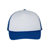 Valucap Foam Mesh-Back Trucker Cap - Valucap VC700 Valucap White/ Royal Adjustable