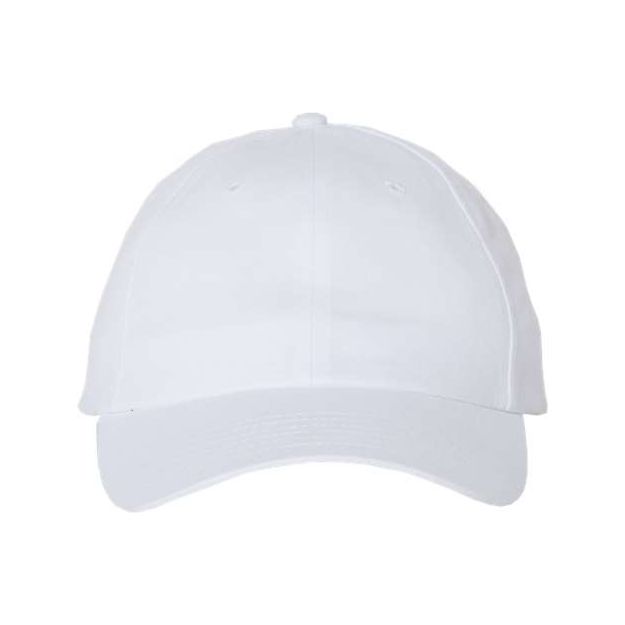 Valucap Brushed Twill Cap - Valucap VC200 Valucap White Adjustable