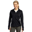 Ladies Tech Fleece Full-Zip Hooded Jacket Activewear DRI-EQUIP X-Small Black