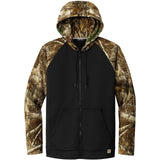 Joe's USA Moisture Wicking 2-Tone Full-Zip Camo Hoodie Joe's USA X-Small Black/ Realtree Edge