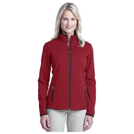 Ladies Pique Fleece Jacket Joe's USA Medium Garnet Red