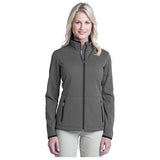 Ladies Pique Fleece Jacket Joe's USA Large Graphite