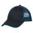 Joe's USA Double Mesh Snapback Sandwich Bill Cap Joe's USA One Size Fits All Black/Shock Blue