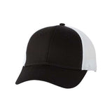Valucap Mesh-Back Twill Trucker Cap - Valucap VC400 Valucap Black/ White Adjustable