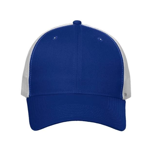 Valucap Mesh-Back Twill Trucker Cap - Valucap VC400 Valucap Royal/ White Adjustable