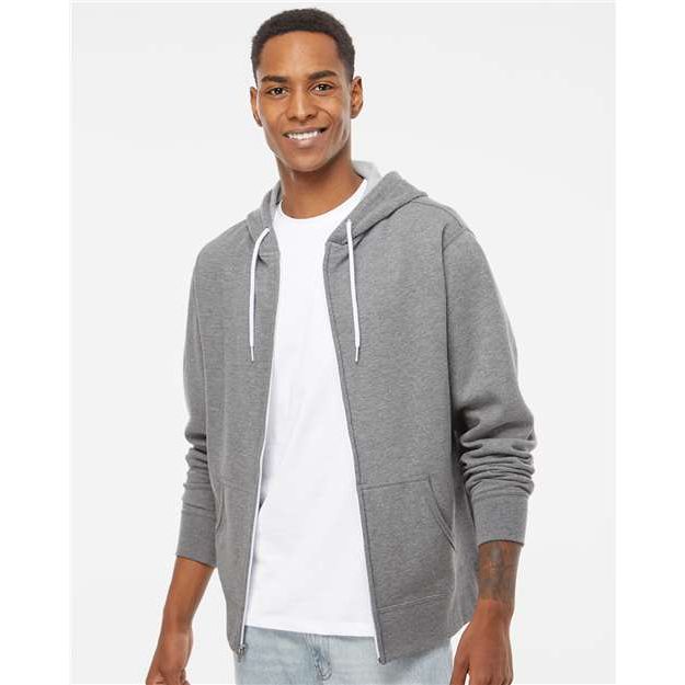 Independent Trading Co. Lightweight Full-Zip Hooded Sweatshirt - Independent Trading Co. AFX90UNZ Independent Trading Co.