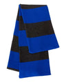 Sportsman Rugby-Striped Knit Scarf - Sportsman SP02 Sportsman Royal/ Charcoal One Size