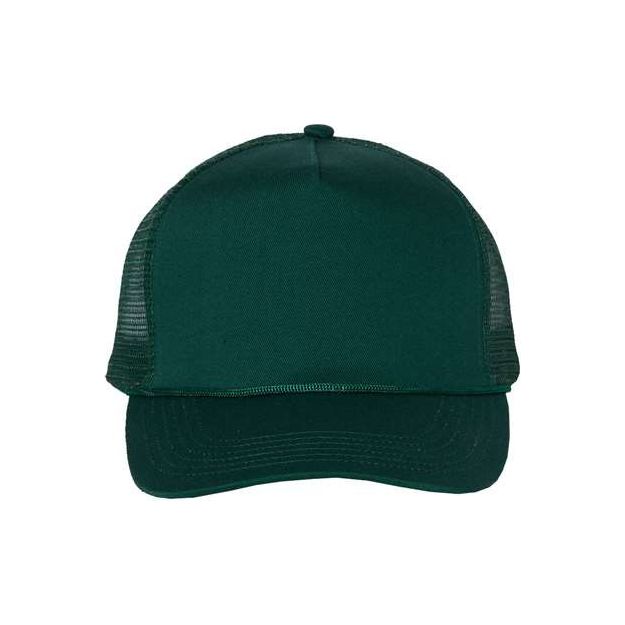 Valucap Five-Panel Trucker Cap - Valucap 8804H Valucap Forest Adjustable