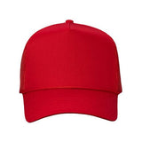 Valucap Five-Panel Trucker Cap - Valucap 8804H Valucap Red Adjustable