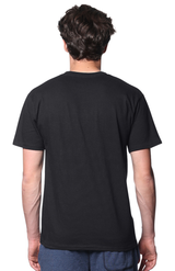 Royal Apparel 2951 Unisex Short Sleeve Rib Tee - Black