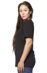 Royal Apparel 2951 Unisex Short Sleeve Rib Tee - Black