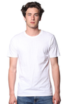 Royal Apparel 2951 Unisex Short Sleeve Rib Tee - White