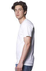 Royal Apparel 2951 Unisex Short Sleeve Rib Tee - White