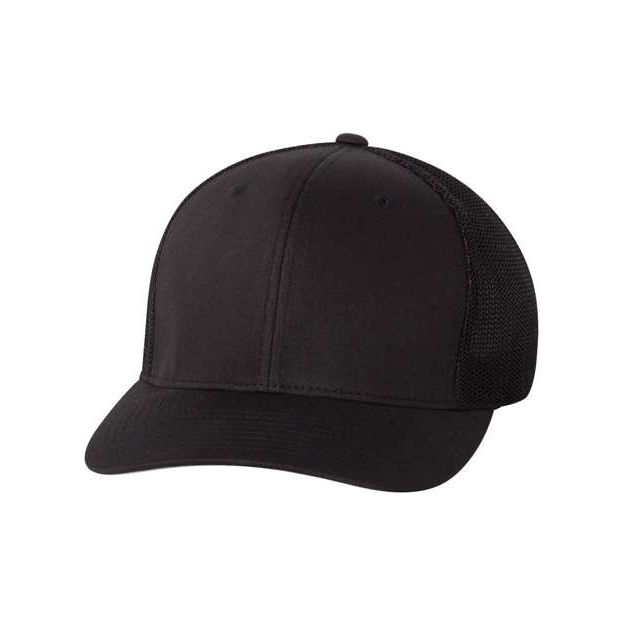 Flexfit Trucker Cap - Flexfit 6511 Flexfit Black One Size