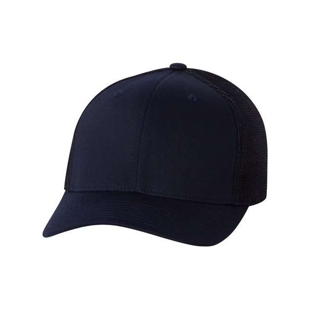 Flexfit Trucker Cap - Flexfit 6511 Flexfit Dark Navy One Size