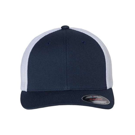 Flexfit Trucker Cap - Flexfit 6511 Flexfit Navy/ White One Size