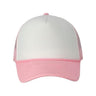 Valucap Foam Mesh-Back Trucker Cap - Valucap VC700 Valucap White/ Pink Adjustable