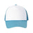 Valucap Foam Mesh-Back Trucker Cap - Valucap VC700 Valucap White/ Baby Blue Adjustable