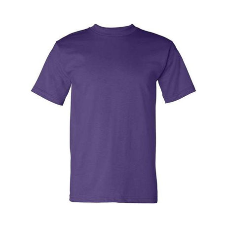 Bayside Unisex USA-Made Heavyweight T-Shirt - Purple - Bayside 5100 Bayside Purple S