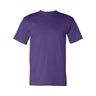 Bayside Unisex USA-Made Heavyweight T-Shirt - Purple - Bayside 5100 Bayside Purple S