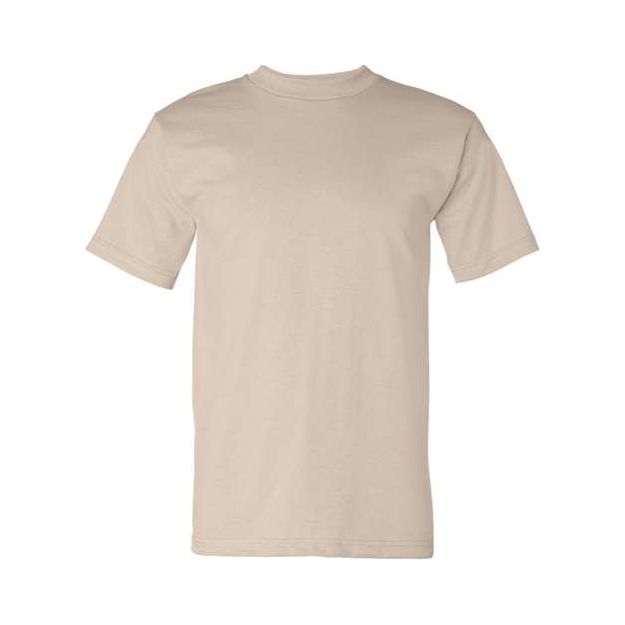 Bayside USA-Made Heavyweight T-Shirt - Sand - Bayside 5100 Bayside