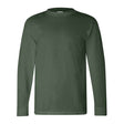 Bayside Unisex USA-Made Long Sleeve T-Shirt - Forest Green - Bayside 6100 Bayside Forest Green M