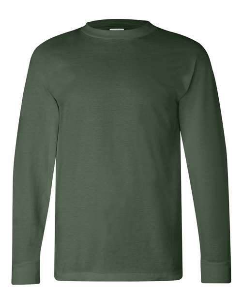 Bayside USA-Made Long Sleeve T-Shirt - Forest Green - Bayside 6100 Bayside Forest Green S