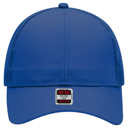 OTTO CAP 6 Panel Mid Profile Mesh Back Trucker Hat OTTO 30-287 Otto Cap 001 - Royal OSFM - Adult