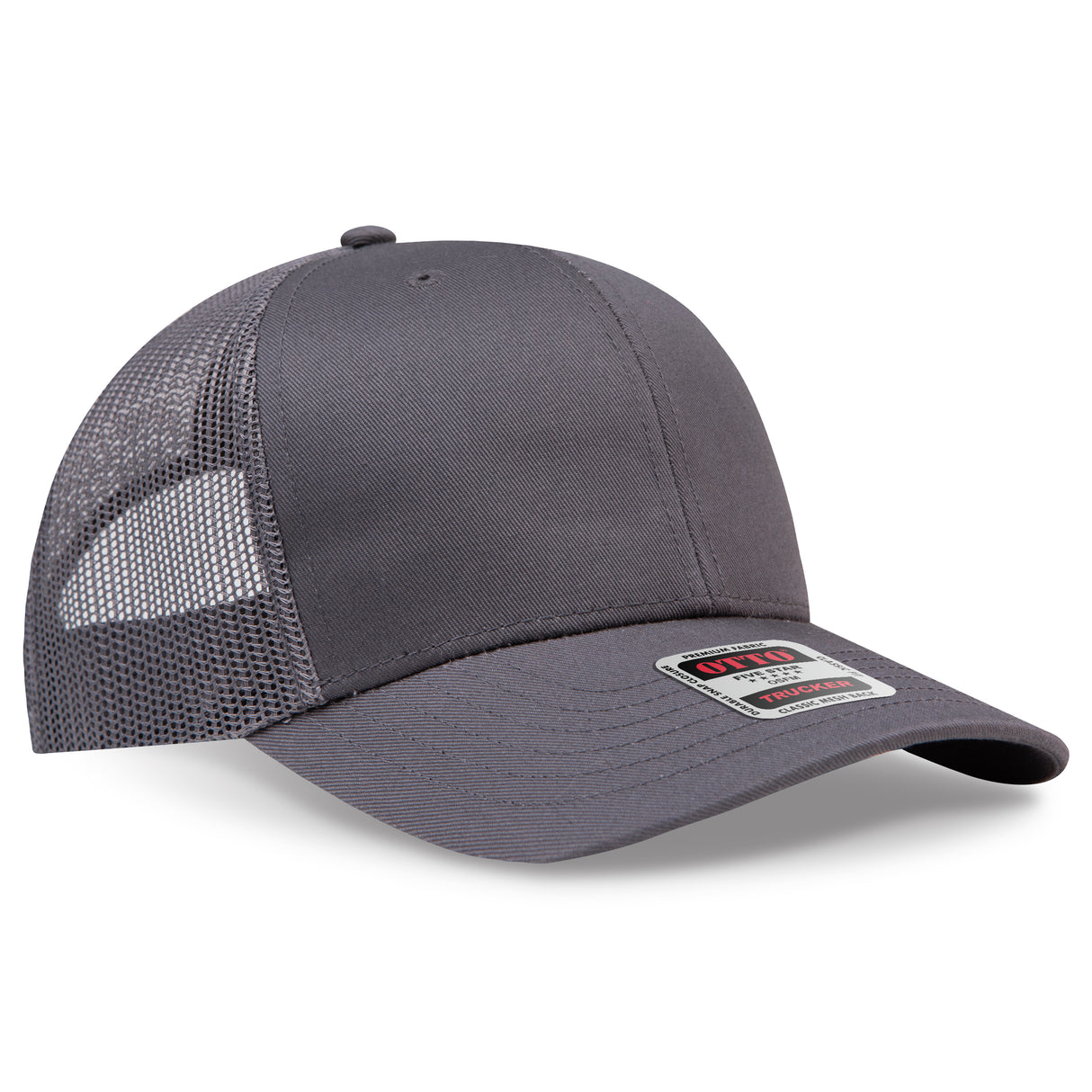 OTTO CAP® 6 Panel Mid Profile Mesh Back Trucker Hat OTTO 30-287