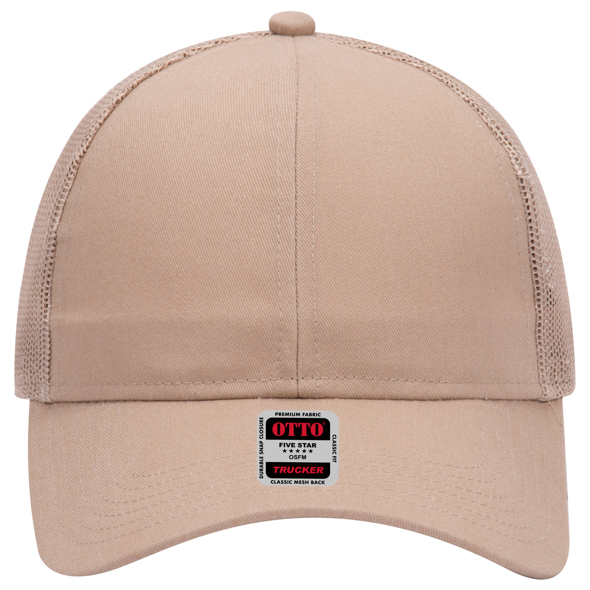 OTTO CAP 6 Panel Mid Profile Mesh Back Trucker Hat OTTO 30-287 Otto Cap