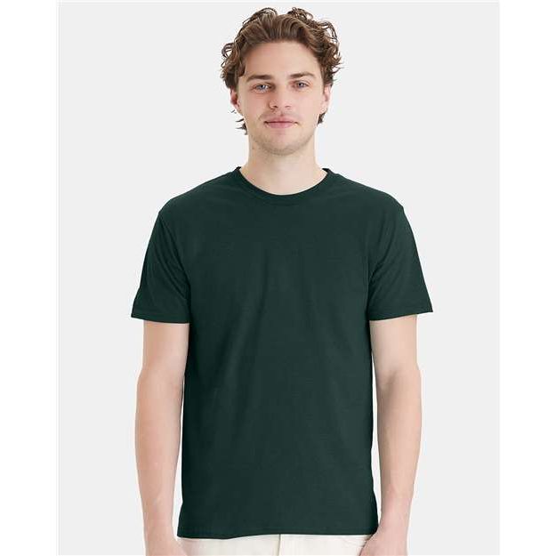 Hanes Perfect-T T-Shirt - Deep Forest - Hanes 4980 Hanes Deep Forest S