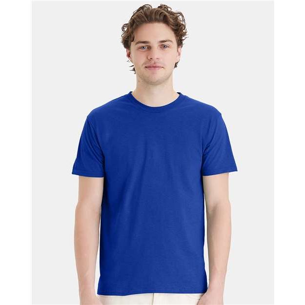 Hanes Perfect-T T-Shirt - Deep Royal - Hanes 4980 Hanes Deep Royal S